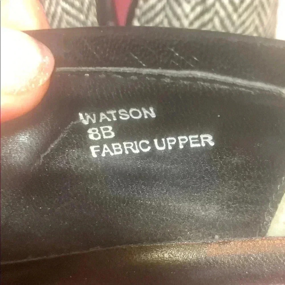 Carlos Falchi Vintage “Watson” Attractive Black & White Herringbone Tweed Heels - Picture 5 of 11